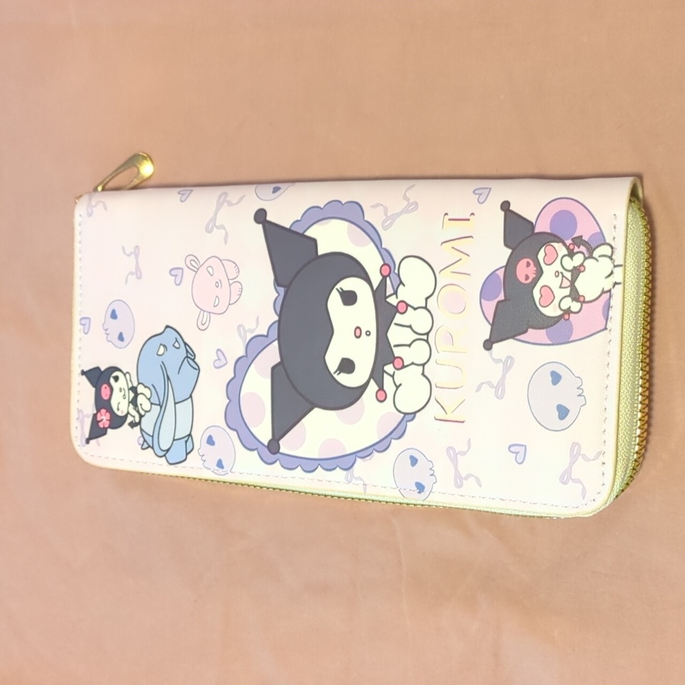 Hello Kitty Kuromi Pocket long wallet Lightweight - Picture 3 of 9